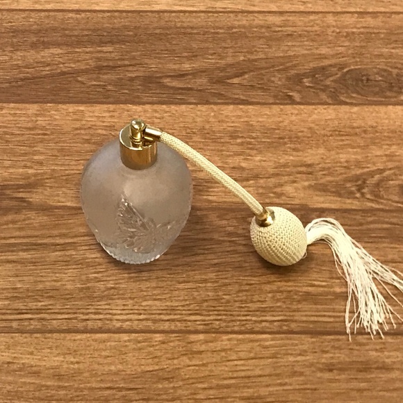 Vintage Art Glass Perfume Bottle Atomizer - Picture 1 of 10